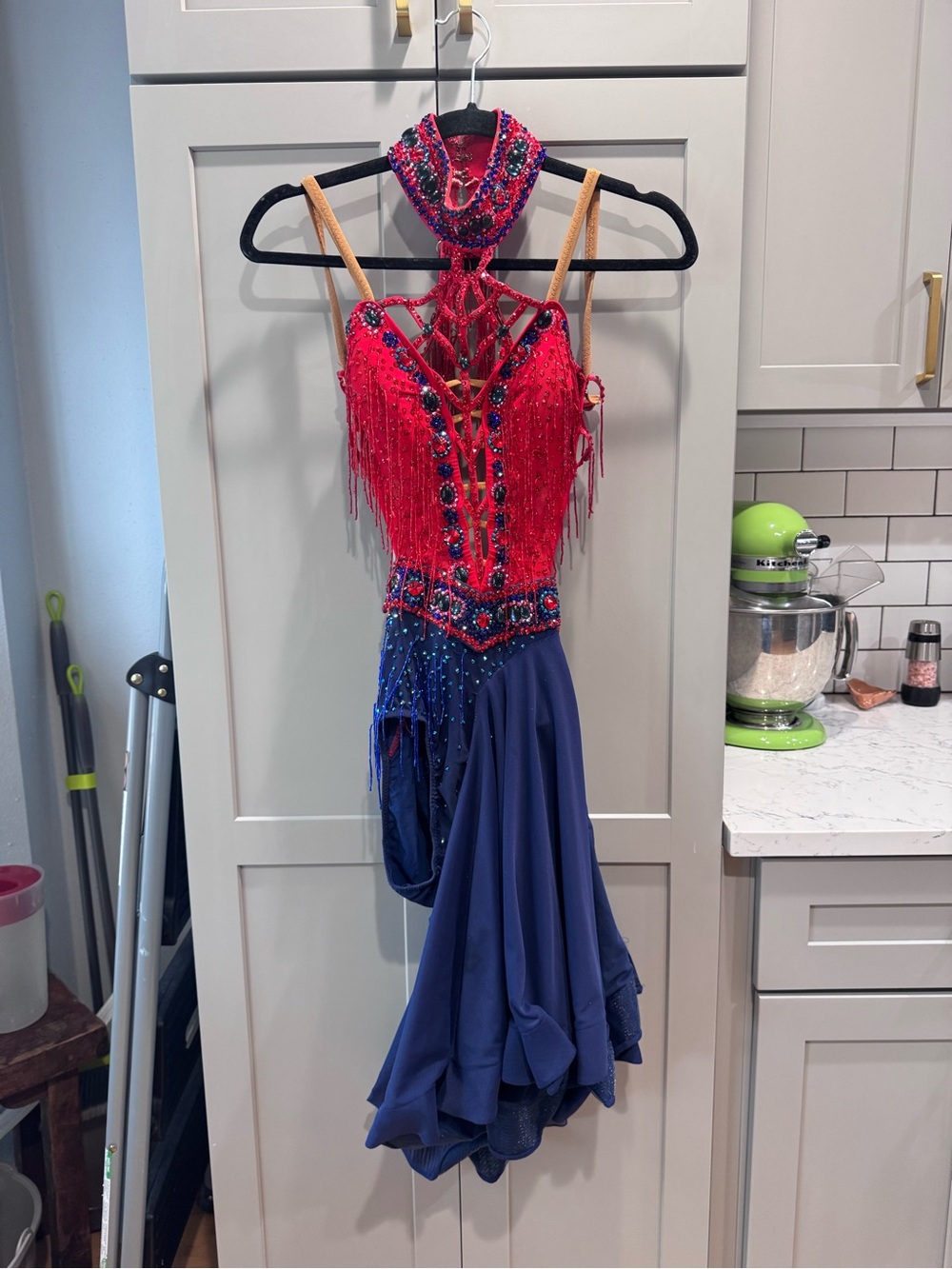 Dore Blue Red Rhythm Dress size 0-2